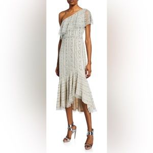 Aidan Mattox Sage Midi Dress